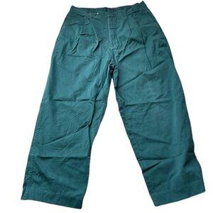 Vintage Ralph Lauren Chaps Jeans High Rise Green Cotton Size 33 waist 30 inseam